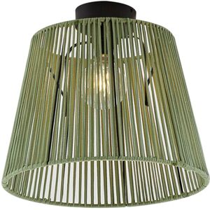 QAZQA Japandi Outdoor Ceiling Lamp with Green Rope IP54 - Jayla QAZQA Japandi Outdoor Ceiling Lamp with Green Rope IP54 - Jayla