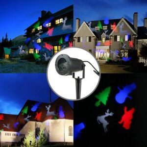 DEWDAT Outdoor Garden Laser Lawn Landscape Light Projector Christmas Party Multicolor Snowflake DEWDAT Outdoor Garden Laser Lawn Landscape Light Projector Christmas Party Multicolor Snowflake