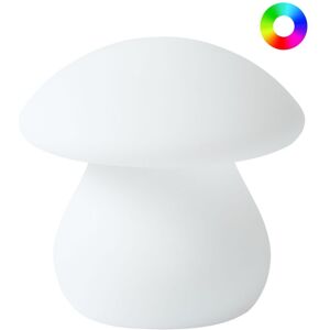 Beliani Tuira LED Table Lamp IP54 White Remote Beliani Tuira LED Table Lamp IP54 White Remote