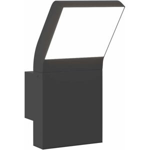 vidaXL Black Outdoor LED Wall Light - Wall Mount, Weatherproof vidaXL Black Outdoor LED Wall Light - Wall Mount, Weatherproof