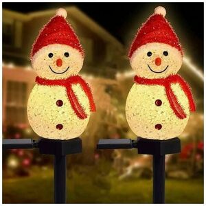 DEWDAT Outdoor Solar Christmas Decoration Lights Snowman Shape Garden Atmosphere Garden Landscape Lights Lawn Lights Solar Snowman Lights Pink DEWDAT Outdoor Solar Christmas Decoration Lights Snowman Shape Garden Atmosphere Garden Landscape Lights Lawn Lights Solar Snowman Lights Pink