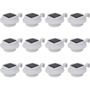 vidaXL 12 pcs Outdoor Solar Fence Lights - Outdoor Solar Fence Lights vidaXL 12 pcs Outdoor Solar Fence Lights - Outdoor Solar Fence Lights