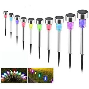 IKODM Outdoor Solar Garden Light, 10pcs Wireless led Garden Lamp Decoration Solar Powered Lawn Path Waterproof IP65 Automatic Multi-Color Light IKODM Outdoor Solar Garden Light, 10pcs Wireless led Garden Lamp Decoration Solar Powered Lawn Path Waterproof IP65 Automatic Multi-Color Light