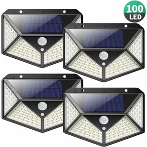 HOOPZI Outdoor Solar LampPowerful Version 4 Pack100 led 2200 mAh Waterproof Outdoor Lighting 270° Solar Light Motion Sensor 180° Solar Spotlight Solar Wall HOOPZI Outdoor Solar LampPowerful Version 4 Pack100 led 2200 mAh Waterproof Outdoor Lighting 270° Solar Light Motion Sensor 180° Solar Spotlight Solar Wall