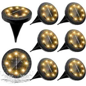 MEMKEY Solar Lights Outdoor, 8 Pack 8 led Solar Light Garden Warm White Lighting Waterproof led Spotlight Outdoor Decoration Solar Panel for Lawn Pathway MEMKEY Solar Lights Outdoor, 8 Pack 8 led Solar Light Garden Warm White Lighting Waterproof led Spotlight Outdoor Decoration Solar Panel for Lawn Pathway