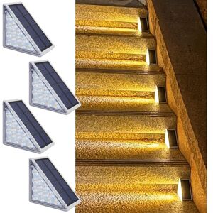 COOCHEER Outdoor Solar Lights, Stair Lights, Path Lights, Solar Garden Lights with 13 PCS LEDs, IP68 Waterproof, Solar Charging, Solar Powered (4 PCS LAMPS) COOCHEER Outdoor Solar Lights, Stair Lights, Path Lights, Solar Garden Lights with 13 PCS LEDs, IP68 Waterproof, Solar Charging, Solar Powered (4 PCS LAMPS)