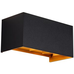 Qazqa - Outdoor Wall Light Black with Gold Incl. led 4-Light IP54 - Edwin Qazqa - Outdoor Wall Light Black with Gold Incl. led 4-Light IP54 - Edwin