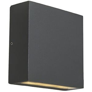 QAZQA Dark Gray Wall Lamp - IP54 Outdoor LED - Modern Design QAZQA Dark Gray Wall Lamp - IP54 Outdoor LED - Modern Design