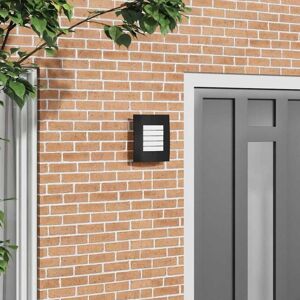 Outdoor Wall Light Black 23.5 x 10.5 x 26 cm Stainless steel vidaXL Outdoor Wall Light Black 23.5 x 10.5 x 26 cm Stainless steel vidaXL