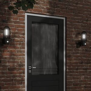 vidaXL Black Stainless Steel Outdoor Wall Light with Sensor - Wall Light vidaXL Black Stainless Steel Outdoor Wall Light with Sensor - Wall Light
