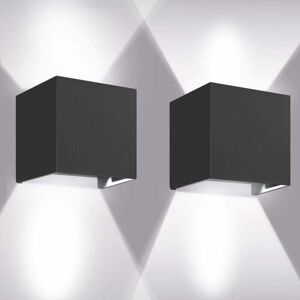 ANPVIZ Outdoor wall light LED wall lights 12W, 2 pieces 6000K LED wall light outdoor/indoor, adjustable outdoor wall light, anti-water IP65 indoor wall lamp ANPVIZ Outdoor wall light LED wall lights 12W, 2 pieces 6000K LED wall light outdoor/indoor, adjustable outdoor wall light, anti-water IP65 indoor wall lamp