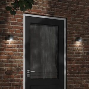 VidaXL Outdoor Wall Light Black Aluminium - Wall Light VidaXL Outdoor Wall Light Black Aluminium - Wall Light