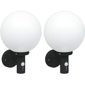 Vidaxl - Outdoor Wall Lights 2 pcs Black 28 x 25 x 38 cm Stainless steel Vidaxl - Outdoor Wall Lights 2 pcs Black 28 x 25 x 38 cm Stainless steel