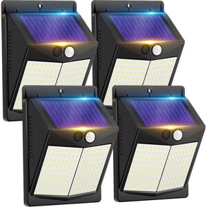 GOTRAYS Pack Solar Lights Outdoor with Motion Sensor - 3 Modes Waterproof Solar Lights, Wireless Security Wall Lights for Garden GOTRAYS Pack Solar Lights Outdoor with Motion Sensor - 3 Modes Waterproof Solar Lights, Wireless Security Wall Lights for Garden