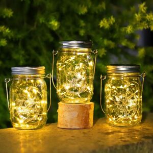GOTRAYS Pieces Solar Lanterns Outdoor - 30LED Solar Lights Outdoor Garden, IP65 Waterproof Outdoor Lantern, Mason Jar Solar Hanging Lights for Garden Tree GOTRAYS Pieces Solar Lanterns Outdoor - 30LED Solar Lights Outdoor Garden, IP65 Waterproof Outdoor Lantern, Mason Jar Solar Hanging Lights for Garden Tree