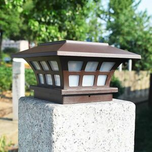 Rose - PinkWaterproof Decorative Outdoor Courtyard Solar Column Head Lamp hot water Rose - PinkWaterproof Decorative Outdoor Courtyard Solar Column Head Lamp hot water