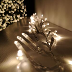 Premier Decorations - 960 led 12m Premier Cluster Indoor Outdoor Multi Function Mains Operated Christmas Lights with Timer on Clear Cable in Warm Premier Decorations - 960 led 12m Premier Cluster Indoor Outdoor Multi Function Mains Operated Christmas Lights with Timer on Clear Cable in Warm