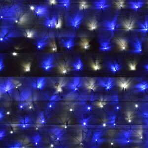 Premier Decorations - 1.7m x 1.2m 180 led Premier Indoor Outdoor Multifunction Christmas Net Light with Timer in Blue & White Premier Decorations - 1.7m x 1.2m 180 led Premier Indoor Outdoor Multifunction Christmas Net Light with Timer in Blue & White