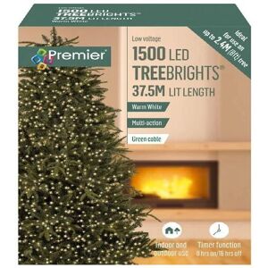 Premier 1500 LED Christmas Tree Lights & Timer - 37.5m - Warm White Premier 1500 LED Christmas Tree Lights & Timer - 37.5m - Warm White