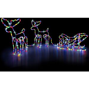 Christow - Light Up Sleigh & Reindeer Decoration (2.5m) Christow - Light Up Sleigh & Reindeer Decoration (2.5m)