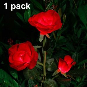 Flower Solar Light Outdoor Path Garden Decoration Solar Light Flower Garden Stake Lights. - Rose Flower Solar Light Outdoor Path Garden Decoration Solar Light Flower Garden Stake Lights. - Rose
