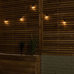 Samuel Alexander - Set of 20 Indoor Outdoor Connectable Vintage Festoon Lights with Warm White LEDs Samuel Alexander - Set of 20 Indoor Outdoor Connectable Vintage Festoon Lights with Warm White LEDs