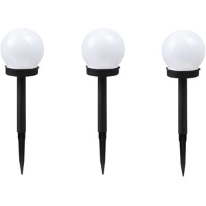 Set of 3 Outdoor Waterproof Solar Round Bulb Shaped Ground Lawn LampBeautiful COOCHEER Decorative Lighting Yard - White Light Set of 3 Outdoor Waterproof Solar Round Bulb Shaped Ground Lawn LampBeautiful COOCHEER Decorative Lighting Yard - White Light