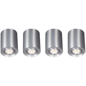 Qazqa - Set of 4 Steel Spotlights, Rotatable and Tiltable - Rondoo Up Qazqa - Set of 4 Steel Spotlights, Rotatable and Tiltable - Rondoo Up