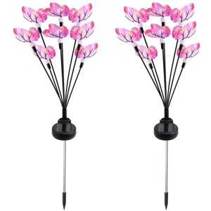 TLILY Solar Butterfly Firefly Lights Led Outdoor Waterproof Lawn Garden Decoration Landscape 8-Light TLILY Solar Butterfly Firefly Lights Led Outdoor Waterproof Lawn Garden Decoration Landscape 8-Light