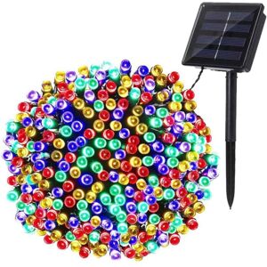AOUGO Solar Christmas String Lights, 22M 200 led Solar String Lights Outdoor Waterproof 8 Modes Decoration Light for Garden Balcony Trees Fence Patio AOUGO Solar Christmas String Lights, 22M 200 led Solar String Lights Outdoor Waterproof 8 Modes Decoration Light for Garden Balcony Trees Fence Patio