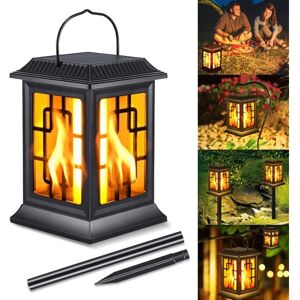 LONGZIMING Solar Flame Light, IP65 Waterproof Outdoor Solar Flame Lights With Realistic Flame Effect, Solar Torch Light For Outdoor Use With 2 Lighting Modes LONGZIMING Solar Flame Light, IP65 Waterproof Outdoor Solar Flame Lights With Realistic Flame Effect, Solar Torch Light For Outdoor Use With 2 Lighting Modes