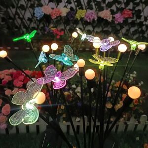 REDROAD Solar Garden Lights, Butterfly Lights, Waterproof Solar Outdoor Garden Decoration, Decorative Solar Lights for Christmas Yard Porch (4pcs 24 LED) REDROAD Solar Garden Lights, Butterfly Lights, Waterproof Solar Outdoor Garden Decoration, Decorative Solar Lights for Christmas Yard Porch (4pcs 24 LED)