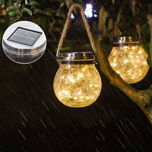 GOTRAYS Solar Lantern, 2 Pack Outdoor Lanterns with 30 led Waterproof, Cracked Glass Solar Lights, Patio Lights, Decorative Solar Lanterns Outdoor GOTRAYS Solar Lantern, 2 Pack Outdoor Lanterns with 30 led Waterproof, Cracked Glass Solar Lights, Patio Lights, Decorative Solar Lanterns Outdoor