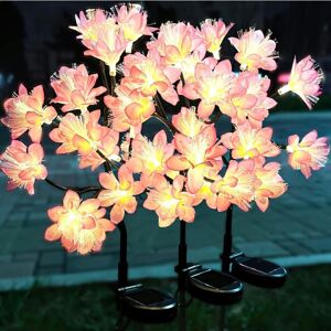 REDROAD Solar Light Outdoor Garden Decoration, IP65 Waterproof Solar Garden Light, 2 Modes Peach Blossom Landscape Lighting Creative Pathway Stakes for Yard, REDROAD Solar Light Outdoor Garden Decoration, IP65 Waterproof Solar Garden Light, 2 Modes Peach Blossom Landscape Lighting Creative Pathway Stakes for Yard,
