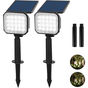 GOTRAYS Solar Lights Outdoor, 20 led Solar Floodlight, IP65 Waterproof Outdoor Garden Lighting, Outdoor Solar Lights for Street Patio Plants, 6000K White GOTRAYS Solar Lights Outdoor, 20 led Solar Floodlight, IP65 Waterproof Outdoor Garden Lighting, Outdoor Solar Lights for Street Patio Plants, 6000K White