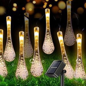BEIJIYI Solar Lights Outdoor, 50 LED 7M Water Drop Solar Lights Outdoor and Indoor Waterproof Decorative Lamp for Garden, Trees, Christmas Party, Terrace BEIJIYI Solar Lights Outdoor, 50 LED 7M Water Drop Solar Lights Outdoor and Indoor Waterproof Decorative Lamp for Garden, Trees, Christmas Party, Terrace