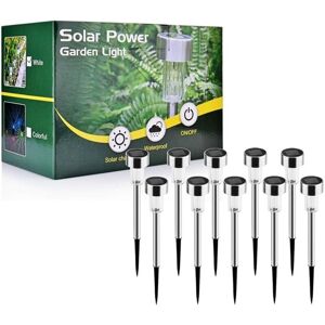 IKODM Solar Lights Outdoor Garden, 10 Pack Wireless led Garden Lights Solar Decoration Solar Lighting for Lawn Paths Waterproof IP65 Automatic Rechargeable IKODM Solar Lights Outdoor Garden, 10 Pack Wireless led Garden Lights Solar Decoration Solar Lighting for Lawn Paths Waterproof IP65 Automatic Rechargeable