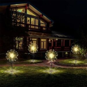 WOIYIC Solar Lights Outdoor Garden 4X120LED Solar Fireworks Light with Remote Control, 8 Modes Waterproof Outdoor Solar Light WOIYIC Solar Lights Outdoor Garden 4X120LED Solar Fireworks Light with Remote Control, 8 Modes Waterproof Outdoor Solar Light