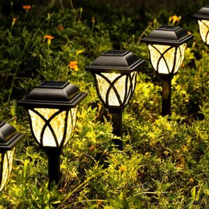 COOCHEER Solar Lights Outdoor LED Decorative Lights for Landscapes, Pathways, Gardens, Entrances - Waterproof, 6 Pack COOCHEER Solar Lights Outdoor LED Decorative Lights for Landscapes, Pathways, Gardens, Entrances - Waterproof, 6 Pack