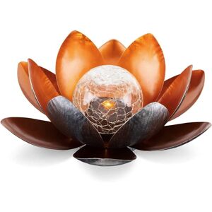 GOTRAYS Solar Lotus Flower Lamp - Solar Powered Rechargeable led Flower Light - Eco-Friendly Decoration for Garden Pond - Amber GOTRAYS Solar Lotus Flower Lamp - Solar Powered Rechargeable led Flower Light - Eco-Friendly Decoration for Garden Pond - Amber
