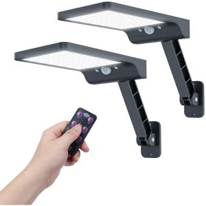 WOIYIC Solar Outdoor Light, LED Light with Motion Sensor with 3 Adjustable Modes IP65 Waterproof Powerful Street Lights with Remote Control (2 Pieces) WOIYIC Solar Outdoor Light, LED Light with Motion Sensor with 3 Adjustable Modes IP65 Waterproof Powerful Street Lights with Remote Control (2 Pieces)