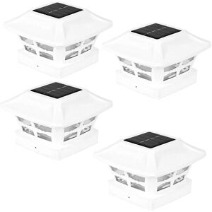 TLILY Solar Post Cap Lights 2 Lighting Modes LED Deck Fence for Wooden Posts Garden Decoration Warm White TLILY Solar Post Cap Lights 2 Lighting Modes LED Deck Fence for Wooden Posts Garden Decoration Warm White