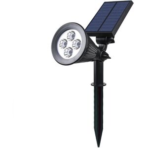 AOUGO Solar Spotlight 4 led Outdoor Waterproof White Light 2-in-1, Plastic, Integrated, 2 w, White,29 x 9.5 x 34 cm(1 pcs) AOUGO Solar Spotlight 4 led Outdoor Waterproof White Light 2-in-1, Plastic, Integrated, 2 w, White,29 x 9.5 x 34 cm(1 pcs)