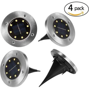 IKODM Solar Street Light Set with 4 Solar Disk Lights 8 led Solar Garden Light IP65 Outdoor Solar Light for Garden, Path, Driveways Solar Table Lamp IKODM Solar Street Light Set with 4 Solar Disk Lights 8 led Solar Garden Light IP65 Outdoor Solar Light for Garden, Path, Driveways Solar Table Lamp