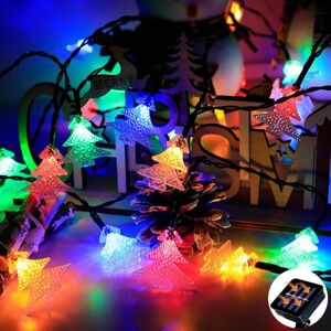 CYSLMUK Solar String Lights Outdoor, 7m, 50 LED, Waterproof, 8 Lighting Modes, for Garden Tree, Colorful Christmas CYSLMUK Solar String Lights Outdoor, 7m, 50 LED, Waterproof, 8 Lighting Modes, for Garden Tree, Colorful Christmas