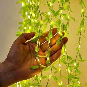 Linghhang - Solar String Lights Outdoor, Willow Leaves String Lights Outdoor 100LED-3M-8 Mode, Waterproof Solar String Lights, For Wedding, Fence, Linghhang - Solar String Lights Outdoor, Willow Leaves String Lights Outdoor 100LED-3M-8 Mode, Waterproof Solar String Lights, For Wedding, Fence,