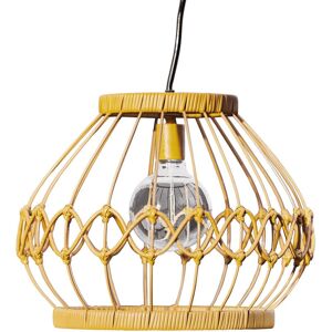 Outdoor Garden Hanging Light Lantern, Solar Powered, With Bulb, Dimmer, Timer & Remote, Brown Wicker, 33.7 x 33.7 x 26.7 (cm) - Teamson Home Outdoor Garden Hanging Light Lantern, Solar Powered, With Bulb, Dimmer, Timer & Remote, Brown Wicker, 33.7 x 33.7 x 26.7 (cm) - Teamson Home