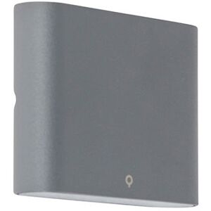 QAZQA Wall Light - Modern - Dark Grey - IP65 - 9W LED QAZQA Wall Light - Modern - Dark Grey - IP65 - 9W LED