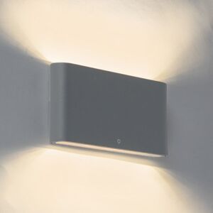 QAZQA Modern Wall Light - IP65 Waterproof LED - Dark Gray QAZQA Modern Wall Light - IP65 Waterproof LED - Dark Gray
