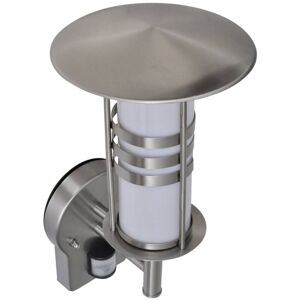 vidaXL Wall Light - Sensor - Stainless Steel Cylinder - Outdoor Lighting vidaXL Wall Light - Sensor - Stainless Steel Cylinder - Outdoor Lighting